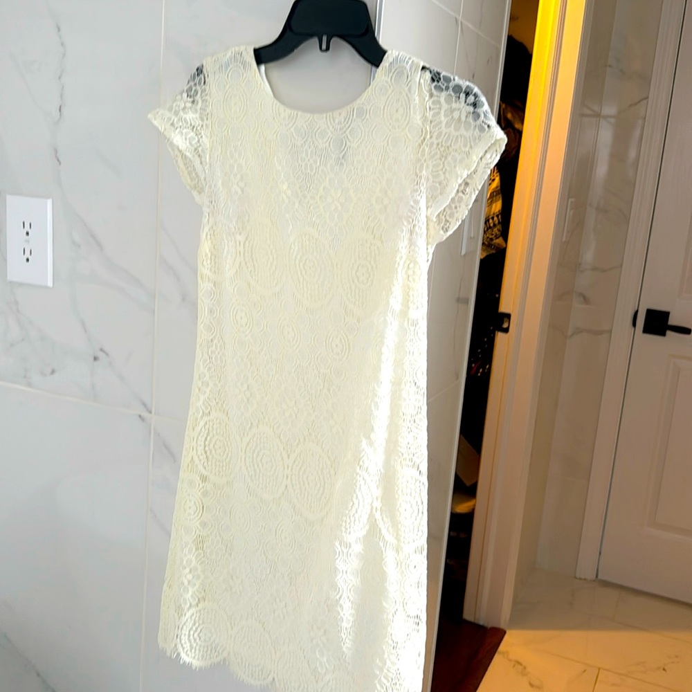 Laudry brand dress , white